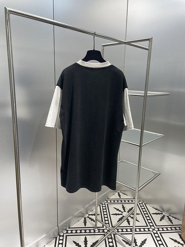 超希少！【バレンシアガ】ユニセックス 半袖 ロゴ Tシャツ コピー bau57176激安送料無料