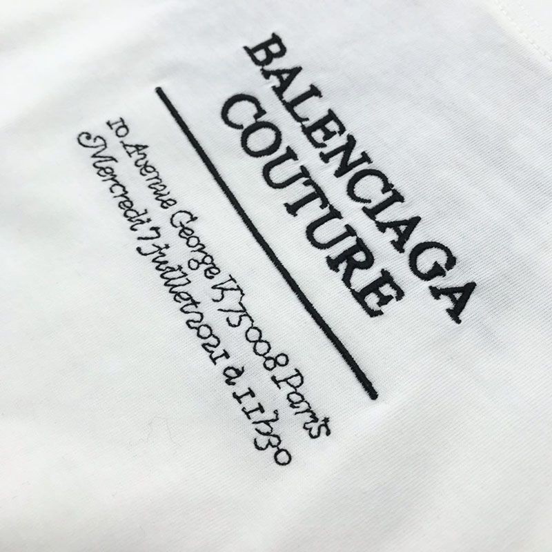 超話題!【バレンシアガ】ロゴ入りコットン コピー Tシャツ bau76844高い品質