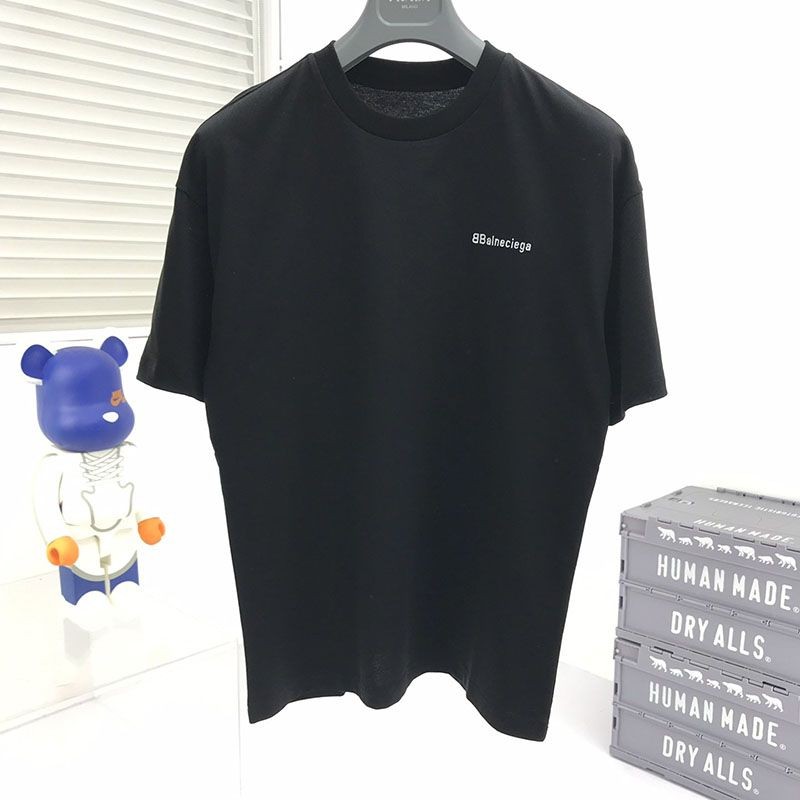 世界中で大人気♪バレンシアガ スライムロゴプリント コットンジャージー製 Tシャツ 偽物 bau96217高い品質