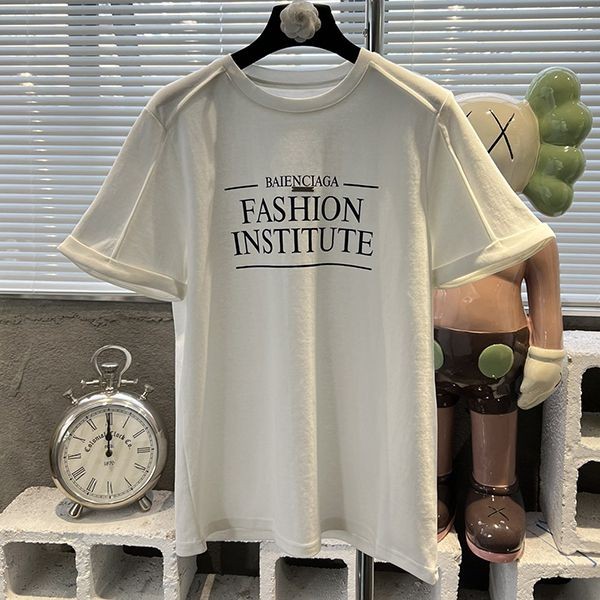 激安価格！バレンシアガ ロゴ コットン Tシャツ スーパーコピー 2色 bav33618激安送料無料