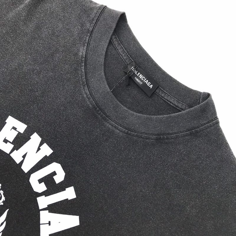 21-22AW バレンシアガ カレッジ 1917 コットン Tシャツ スーパーコピー 半袖 bav45954激安送料無料