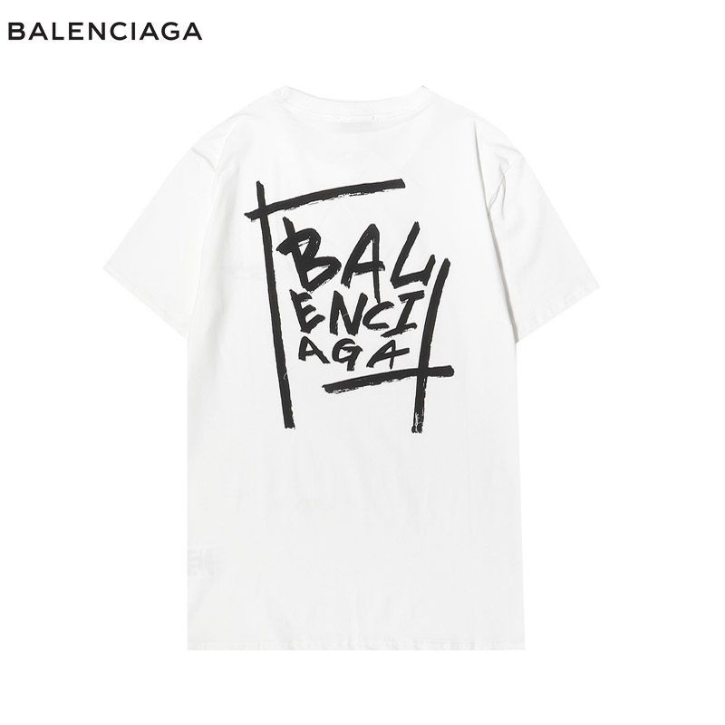 超話題!バレンシアガ コピー クルーネックロゴ Tシャツ 2色 baw37360高い品質