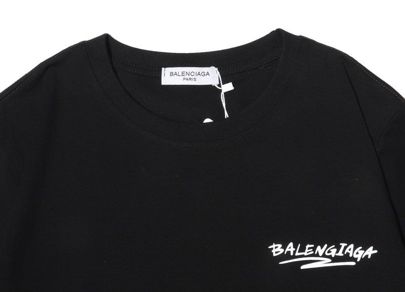 超話題!バレンシアガ コピー クルーネックロゴ Tシャツ 2色 baw37360N級品