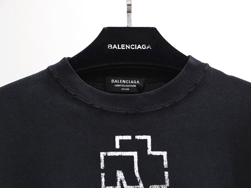 バレンシアガ ドイツのロックバンド・ラムシュタイン コラボ Tシャツ bax18023通販