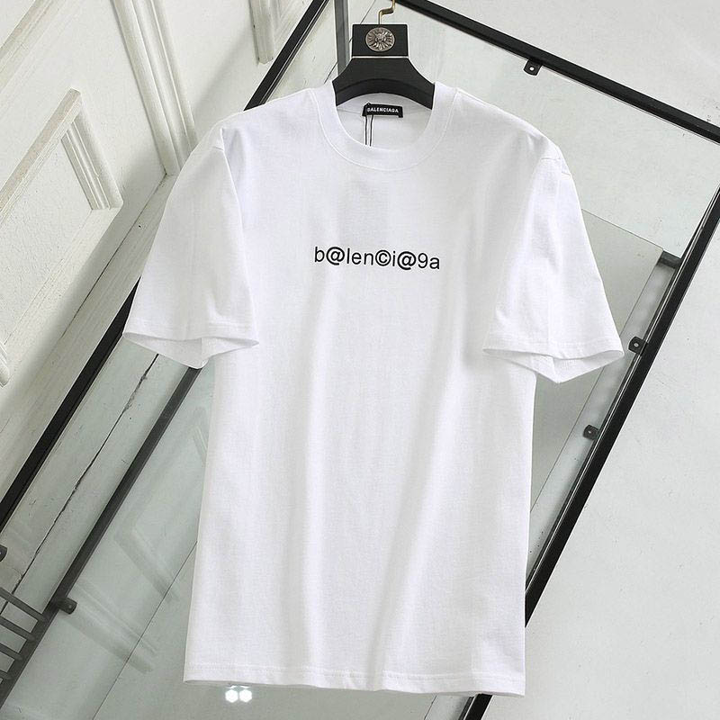 希少色バレンシアガ コピー メールボックスモノグラムプリント Tシャツ ホワイト bax56388激安送料無料