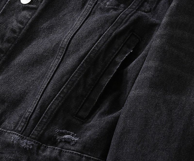 稀少バレンシアガ Barcode Large Fit ジャケット コピー★ブラックデニム bax80679最高級