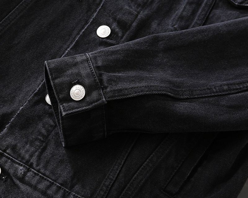 稀少バレンシアガ Barcode Large Fit ジャケット コピー★ブラックデニム bax80679N級品