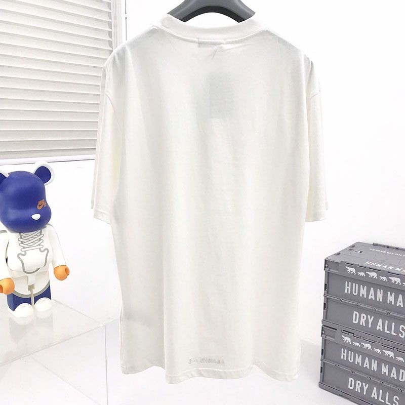 希少色【バレンシアガ】ロゴ入りコットンTシャツ 偽物 bax91730通販