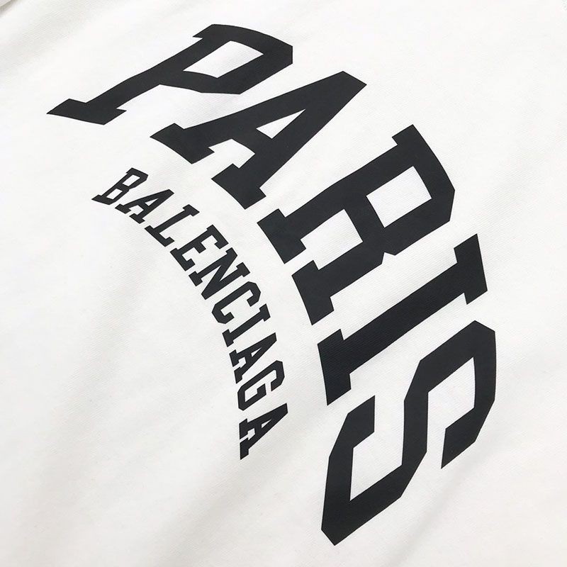 希少色【バレンシアガ】ロゴ入りコットンTシャツ 偽物 bax91730高い品質