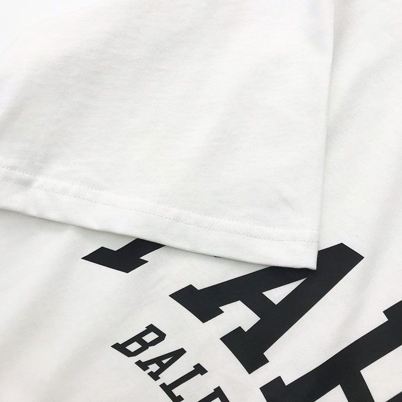 希少色【バレンシアガ】ロゴ入りコットンTシャツ 偽物 bax91730人気