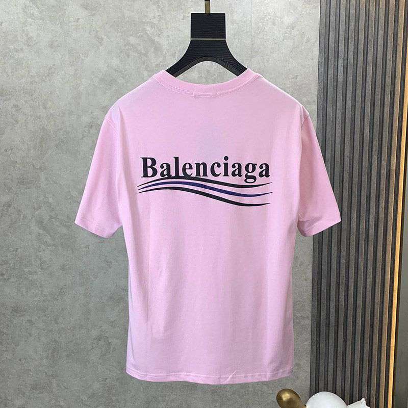 稀少バレンシアガ 偽物 POLITICAL CAMPAIGN REGULAR FIT Tシャツ bay14056激安送料無料