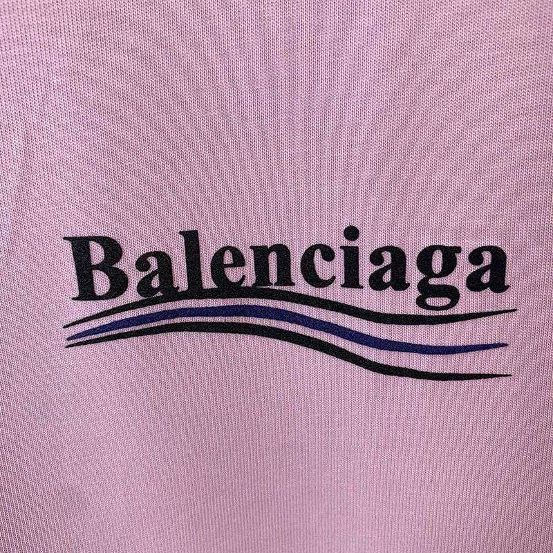 稀少バレンシアガ 偽物 POLITICAL CAMPAIGN REGULAR FIT Tシャツ bay14056最高級