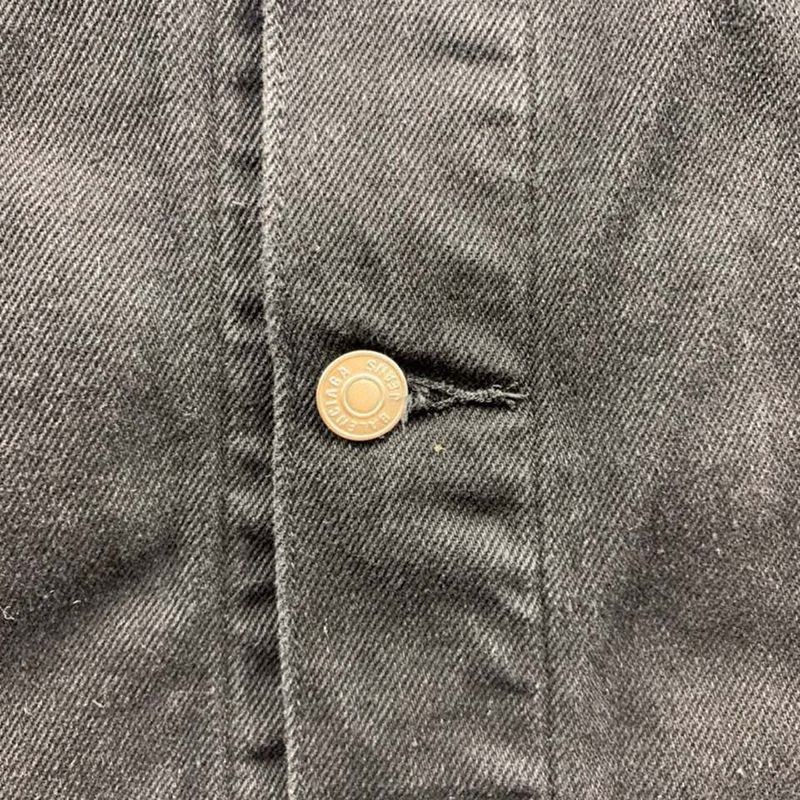 争奪戦バレンシアガ ロゴ刺繍 デニムジャケット コピー ブラック bay18842人気