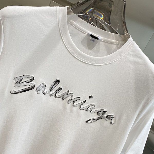 激安価格！バレンシアガ 偽物 ロゴ オーバーサイズ Tシャツ 半袖 2色 bay30051激安送料無料