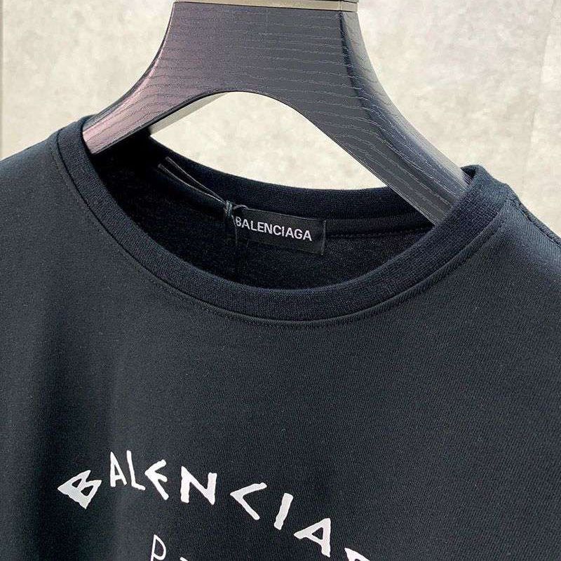 争奪戦バレンシアガ athletes Tシャツ 偽物 ブラック bay32751高い品質