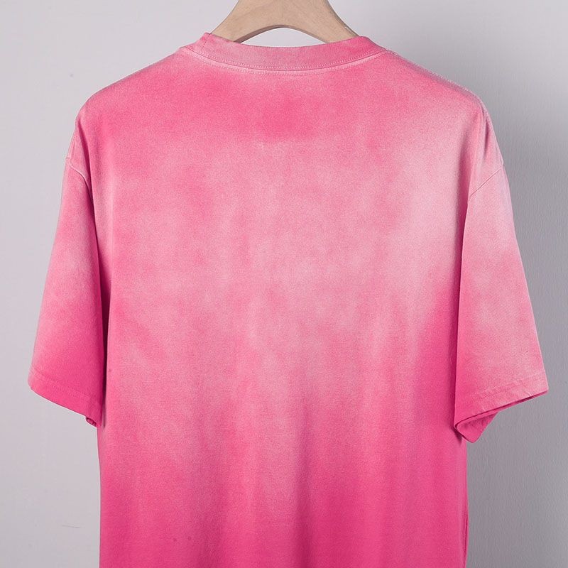 ★日本!!人気！バレンシアガ ロゴダメージブラックコットン 偽物 クルーネックTシャツ bay66893人気