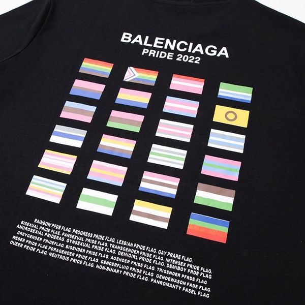 完売必至バレンシアガ PRIDE 22 オーバーサイズ ロゴTシャツ コピー 2色 bay78928通販