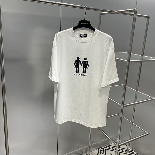 完売必至バレンシアガ PRIDE 22 オーバーサイズ ロゴTシャツ コピー 2色 bay78928最高級