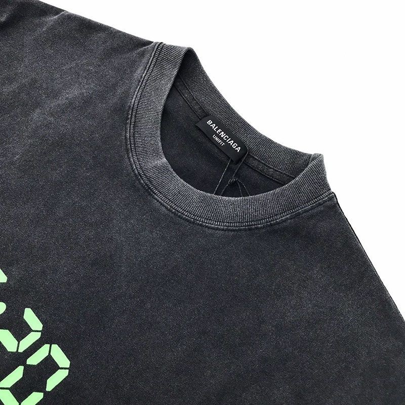 《大人気》バレンシアガ 刺繍 コットン ジャージー Tシャツ 偽物 3色 bay86773人気