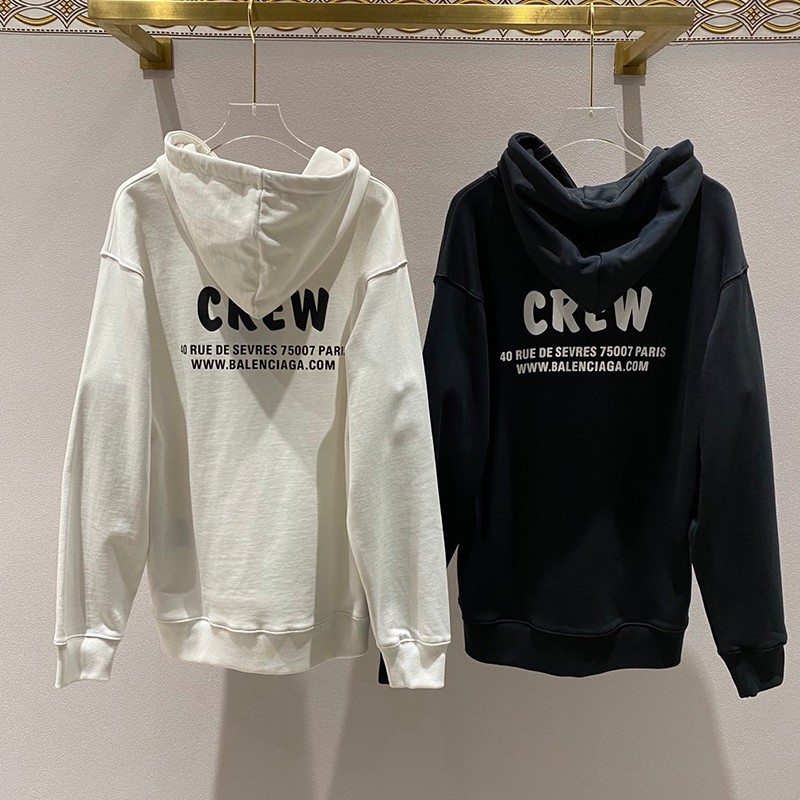 一目惚れ♪バレンシアガ パーカー コピー CREW ミディアムフィットフーディー 2色 bay94399高い品質