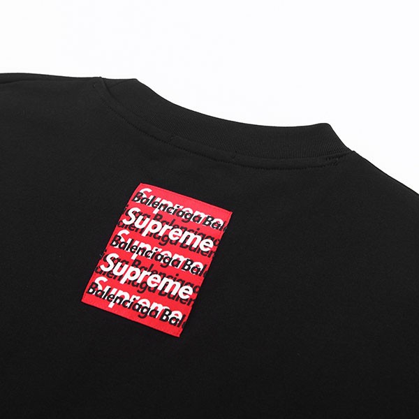 《大人気》バレンシアガ シュプリーム コピー コラボ ロゴ Tシャツ baz48380代引きを販売