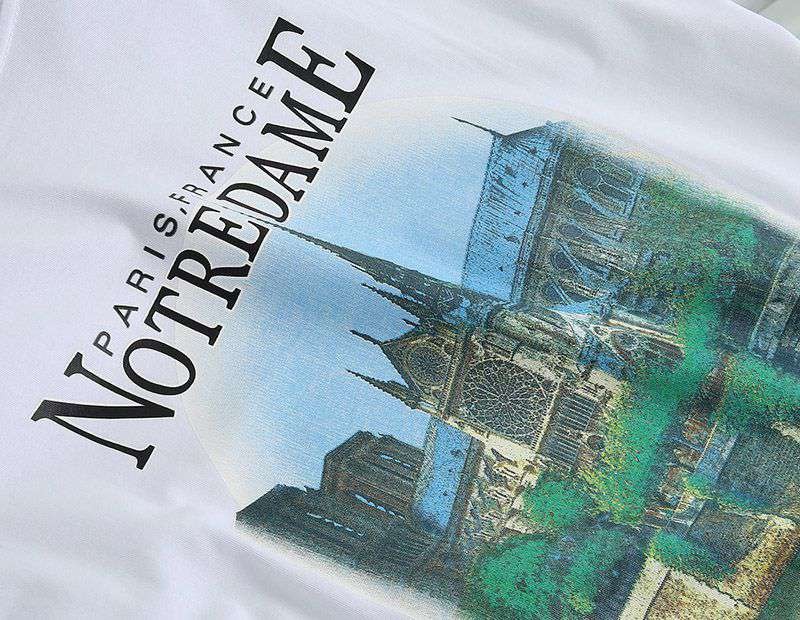 一目惚れ♪バレンシアガ クルーネック Tシャツ コピー SACRE COEUR ホワイト baz66910人気