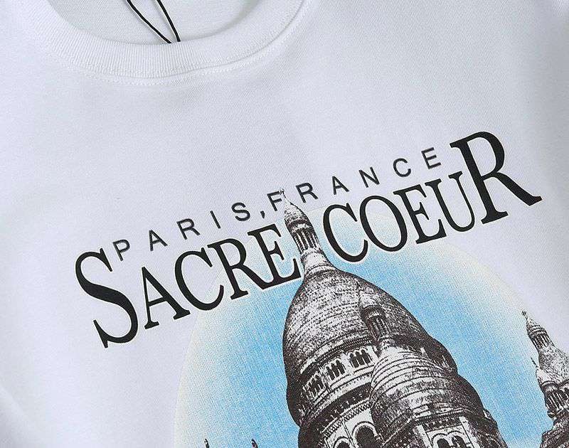 一目惚れ♪バレンシアガ クルーネック Tシャツ コピー SACRE COEUR ホワイト baz66910最高級