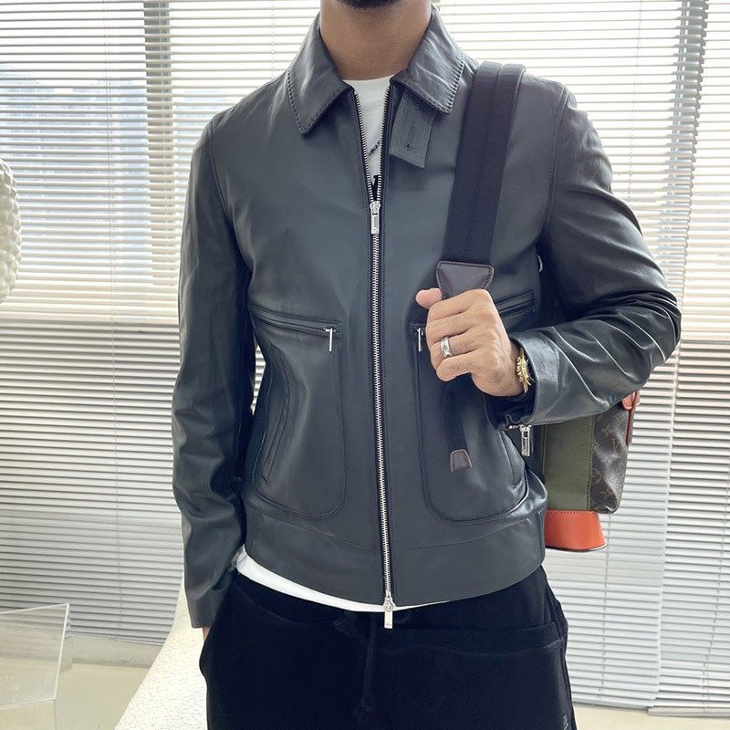 21-22AW ベルルッティ コピー パティーヌ レザー ブルゾン beq03792100%安全に到着