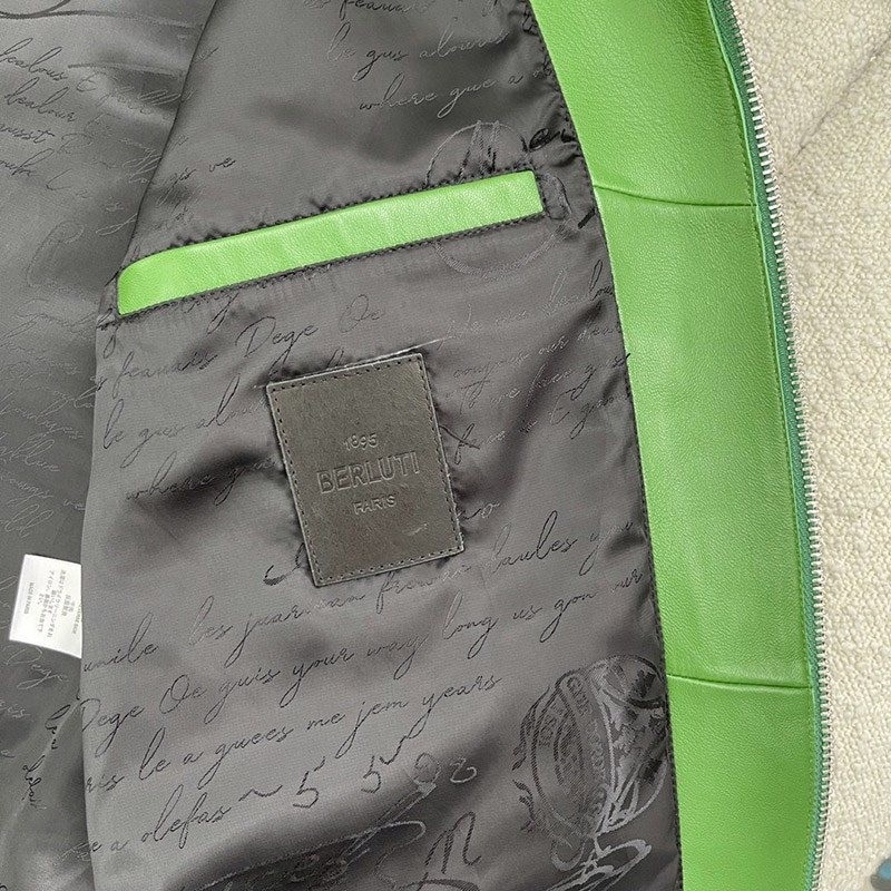 21-22AW ベルルッティ パティーヌ レザー ブルゾン スーパーコピー bes28800N級品