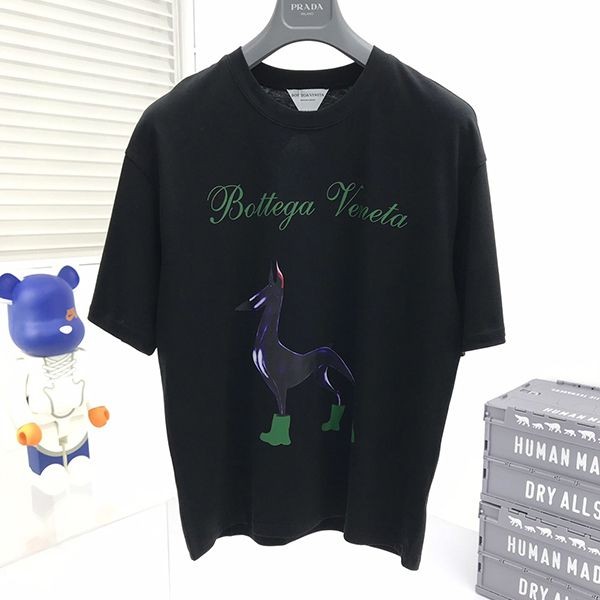 春夏新作【ボッテガヴェネタ】コントラスト ステッチ 偽物 Tシャツ bow70141