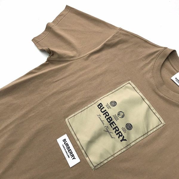希少色バーバリー コピー ラベルアップリケ オーバーサイズTシャツ 3色 80565431人気