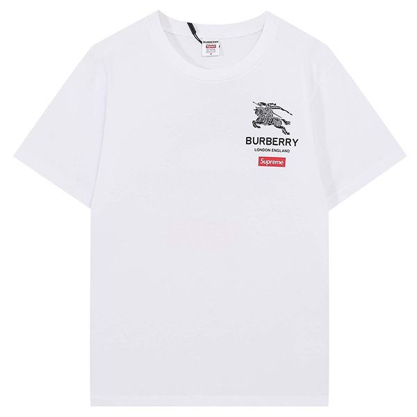 【日本未発売】コラボ シュプリーム × バーバリー ボックス ロゴ Tシャツ コピー 2色 Bad48161最高級
