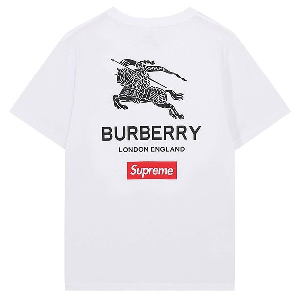 【日本未発売】コラボ シュプリーム × バーバリー ボックス ロゴ Tシャツ コピー 2色 Bad48161N級品