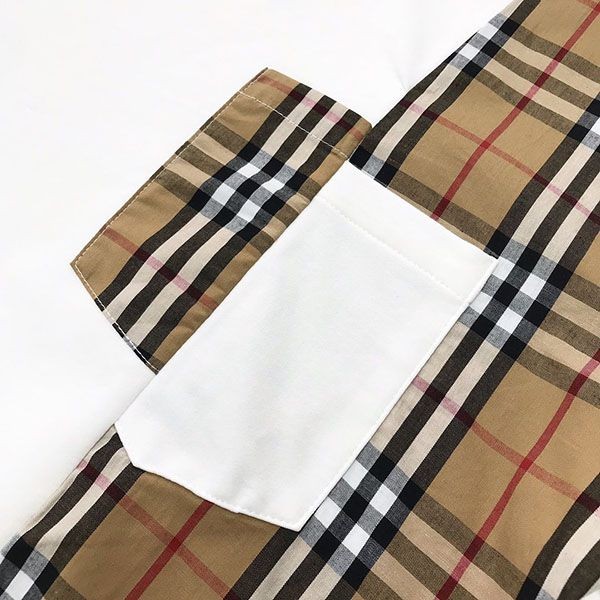 日本未入荷【バーバリー 】ポケットディテール オーバーサイズTシャツ 偽物 Bae56125高い品質