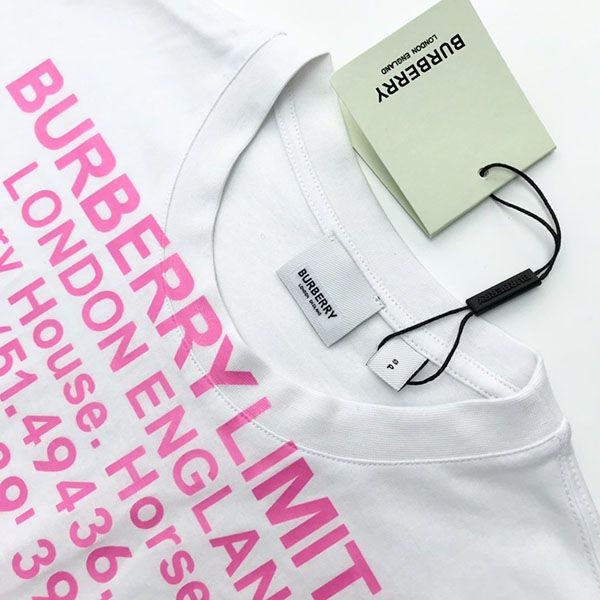セール新作 バーバリー 新作SALE★オーバーサイズ ロゴTシャツ Baf83819激安送料無料