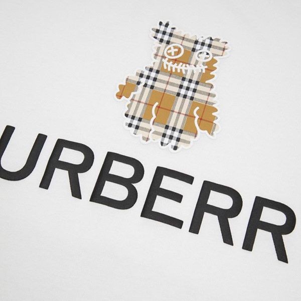 春もの新作バーバリー コピー Tシャツ クルーネック 半袖 ロゴ Bah50424激安送料無料