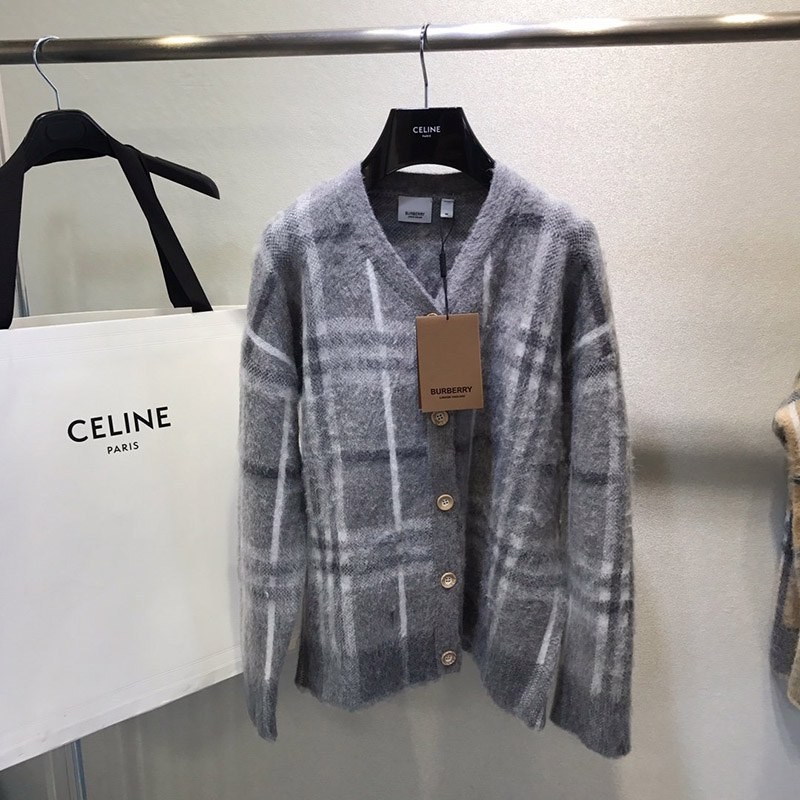21-22AW バーバリー チェック柄 オーバーサイズ ニットセーター 偽物 Bal92979通販