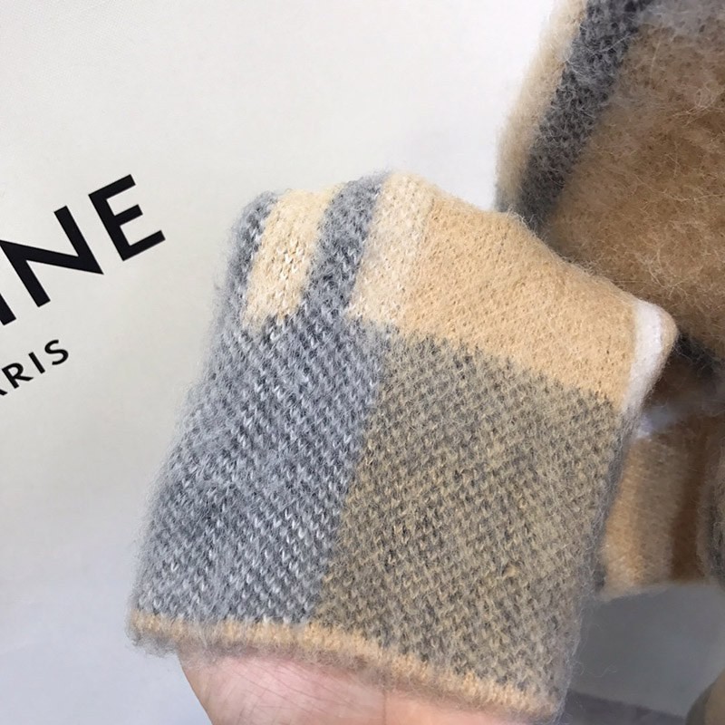 21-22AW バーバリー チェック柄 オーバーサイズ ニットセーター 偽物 Bal92979代引きを販売