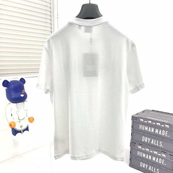 目を惹くカラーバーバリー ロゴコットンオーバーサイズTシャツ コピー 2色 Bax06236通販