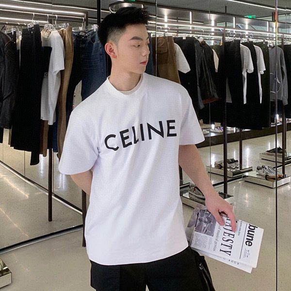 ★超人気★セリーヌ Tシャツ コピー*クルーネック ロゴ*セレブも愛用 2X308916G人気