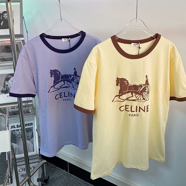 関税負担なし セリーヌ●サルキー Tシャツ コピー / コットン 2X575485F高い品質