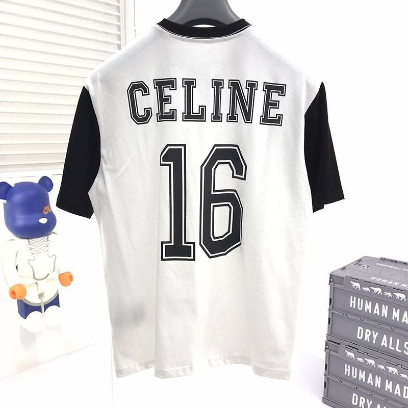 一目惚れ♪セリーヌ 16 ルーズTシャツ 偽物 / コットン Ceb95075通販