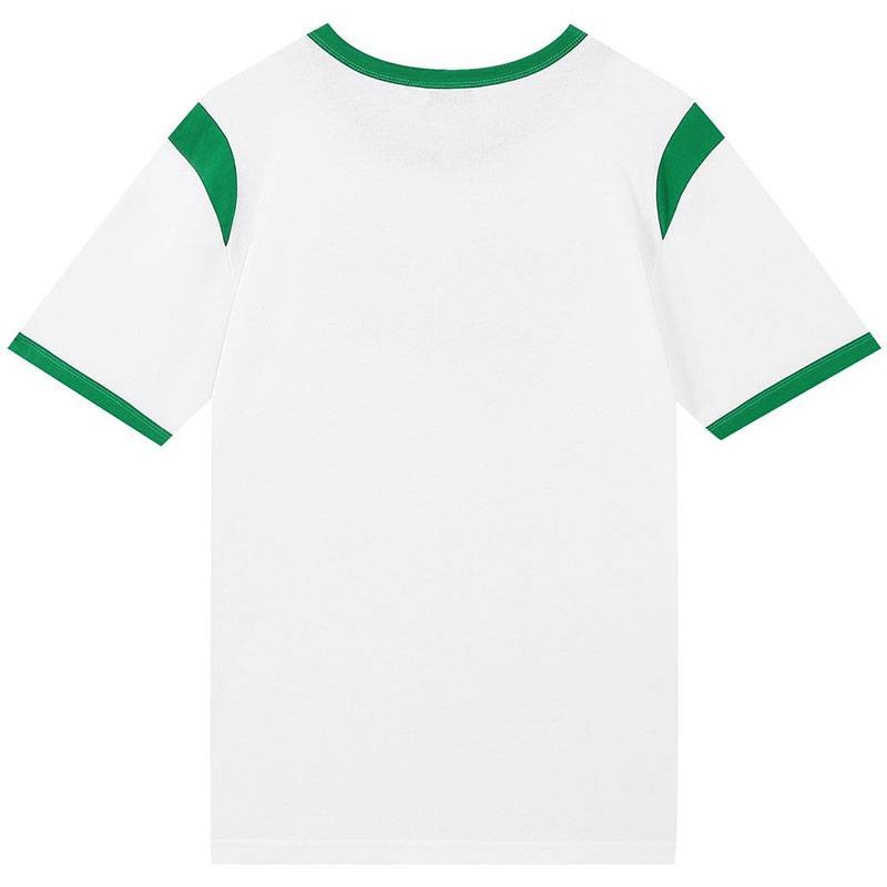 定番セリーヌ コピー パリ ボクシーTシャツ コットン グリーン&ホワイト Cec31108通販