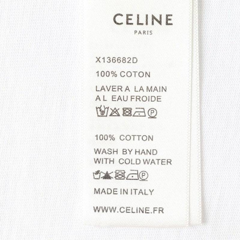 定番セリーヌ コピー パリ ボクシーTシャツ コットン グリーン&ホワイト Cec31108最高級