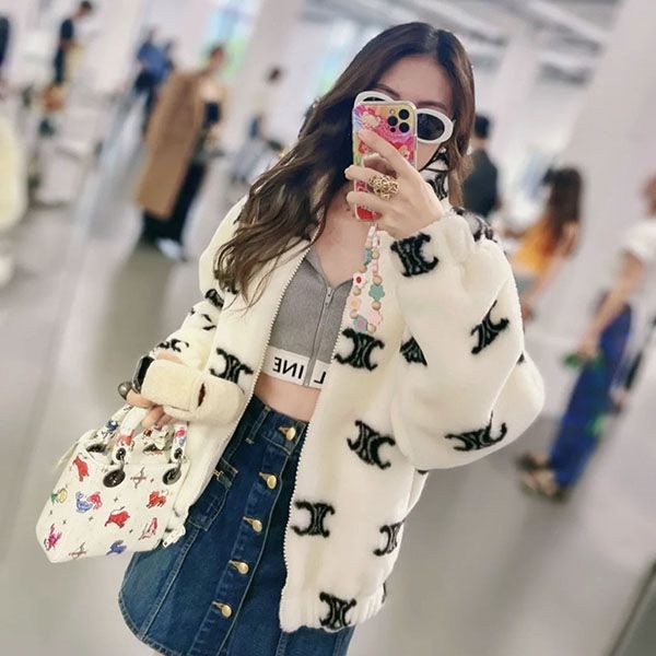 セリーヌ ジップジャケット コピー カシミア シルク Cec38414N級品