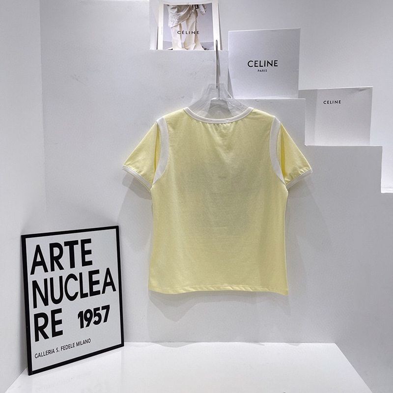 入手困難★セリーヌ★16刺繍付きTシャツ★コットンジャージー スーパーコピー Ced04697激安送料無料