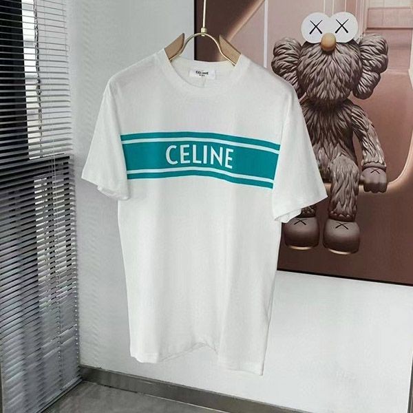 セリーヌ ロゴ ルーズ Tシャツ / コットンジャージー 2色 Ced15675激安通販サイト