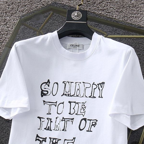 ★日本!!人気！セリーヌ ロゴ コットン Tシャツ パロディ Ced79702高い品質