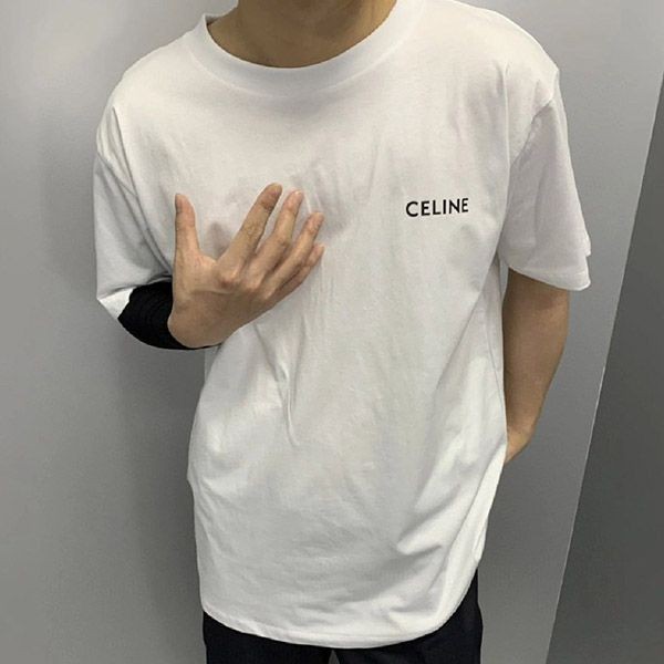 高品質 セリーヌ コットン ジャージー Tシャツ コピー ロゴ Cef03426人気