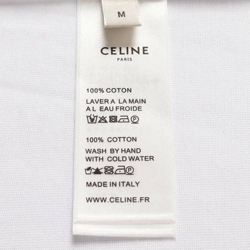 日本未入荷セリーヌ ルーズ Tシャツ コピー コットン ホワイト Cef32445代引きを販売